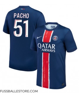 Günstige Paris Saint-Germain Willian Pacho #51 Heimtrikot 2024-25 Kurzarm